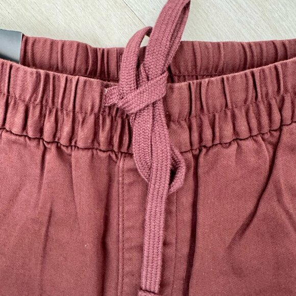 Banana Republic Travel Jogger Midrise Tapered Leg Maroon Mens Small - Picture 4 of 8